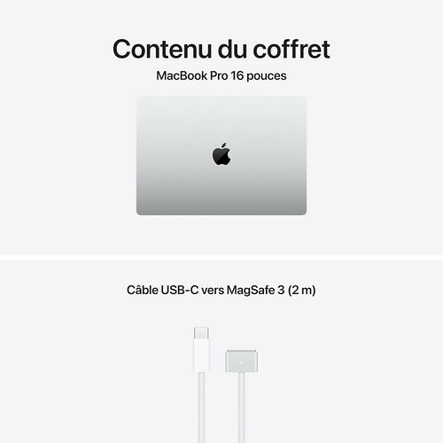 Apple MacBook Pro M5 16" - Argent - 48 Go/1 To (MGE64FN/A)