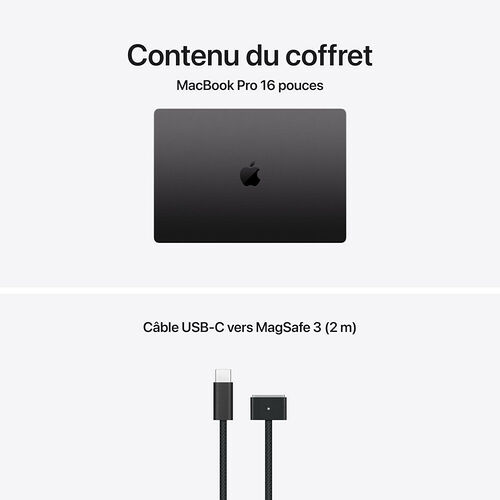 Apple MacBook Pro M5 16" - Noir Sidéral - 48 Go/1 To (MGEC4FN/A)