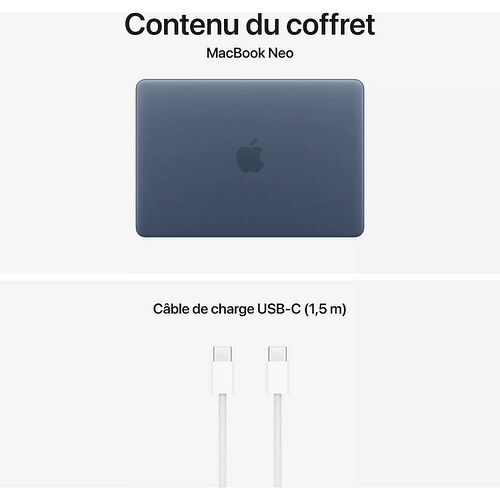 Apple MacBook Neo Indigo - 8 Go/256 Go (MHFF4FN/A)