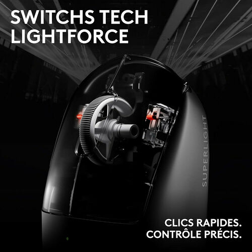 Logitech G PRO X Superlight 2c - Noir