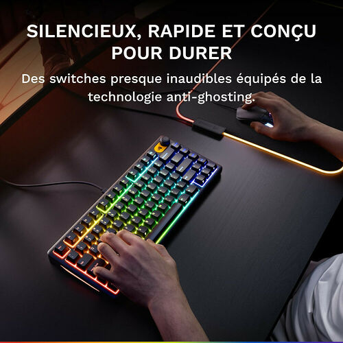 Glorious GMBK 75% - Noir (AZERTY)