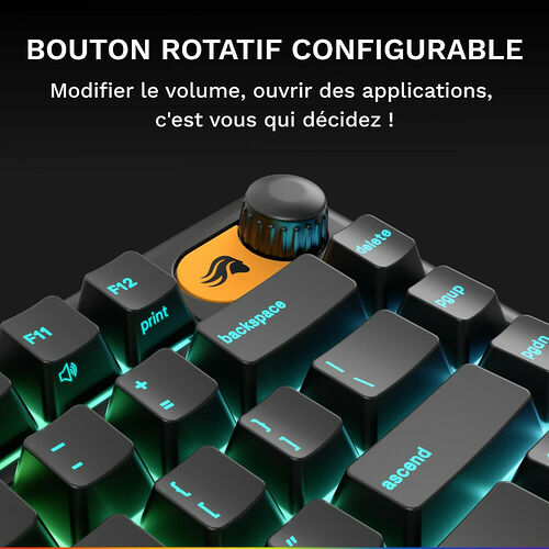 Glorious GMBK 75% - Noir (AZERTY)