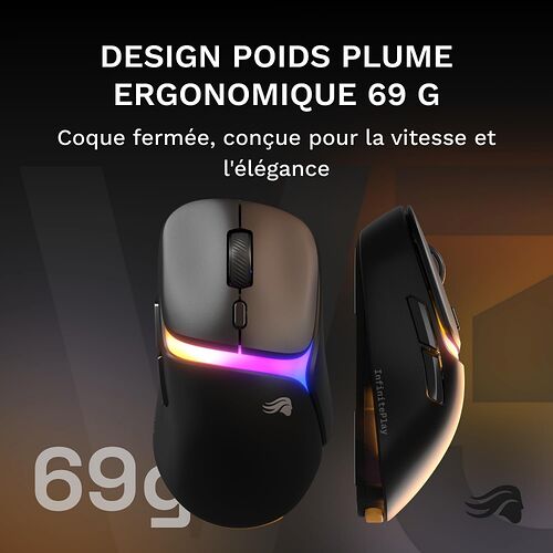 Glorious Model D3 Wireless - Noir