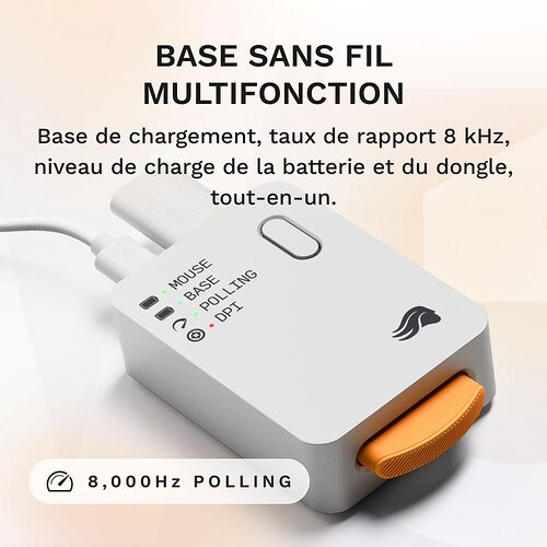 Glorious Model D3 Wireless - Blanc