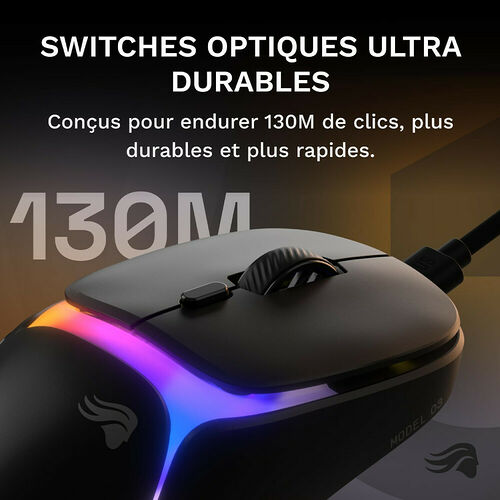 Glorious Model O3 Wired - Noir