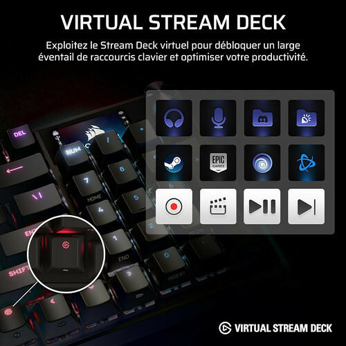 Corsair Vanguard 96 Wireless - Noir (AZERTY)