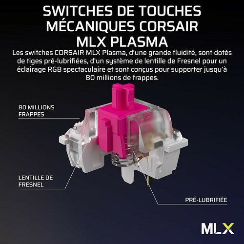 Corsair Vanguard 96 Wireless - Noir (AZERTY)