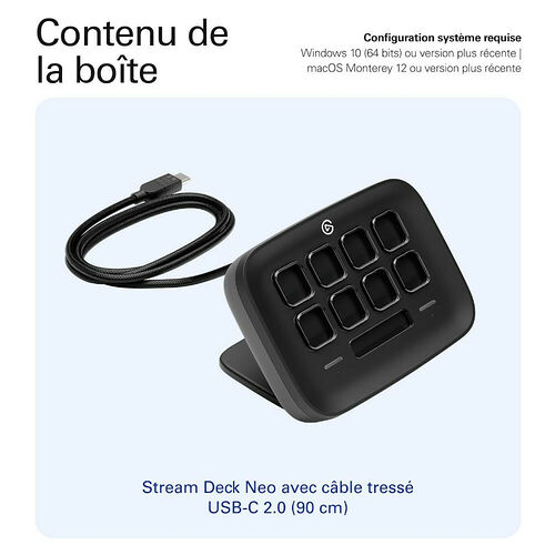 Elgato Stream Deck Neo - Noir