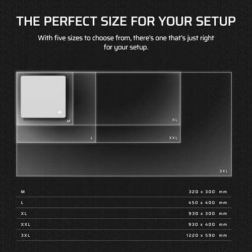 Corsair MM Cloth M - Noir