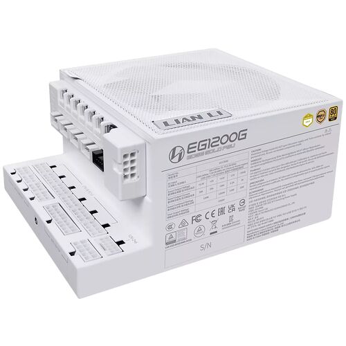 Lian Li Edge Gold Blanc - 1200W (Hub USB inclus)