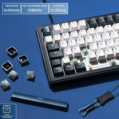 The G-Lab Keyz Elite 400 HE - Bleu/Noir (AZERTY)