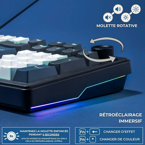 The G-Lab Keyz Elite 400 HE - Bleu/Noir (AZERTY)