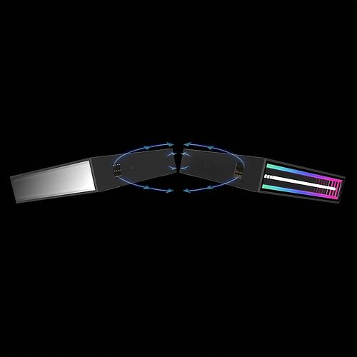 Thermaltake Swafan 120 EX Infinity ARGB Tripack - 120 mm - Noir (Pack de 3)