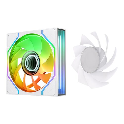 Thermaltake Swafan 120 EX Infinity ARGB Tripack - 120 mm - Blanc (Pack de 3)