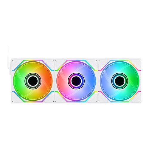 Thermaltake Swafan 120 EX Infinity ARGB Tripack - 120 mm - Blanc (Pack de 3)