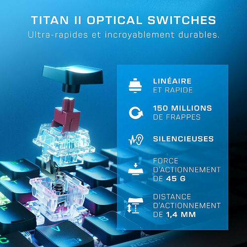 Roccat Vulcan II Mini Air (Switch Titan II Linéaire) - Noir (AZERTY)