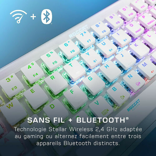 Roccat Vulcan II Mini Air (Switch Titan II Linéaire) - Blanc (AZERTY)
