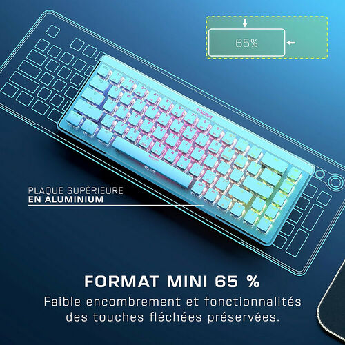 Roccat Vulcan II Mini Air (Switch Titan II Linéaire) - Blanc (AZERTY)