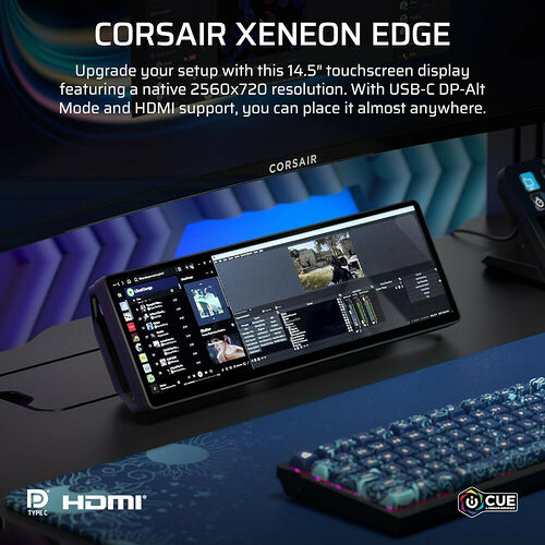 Corsair Xeneon Edge - Noir