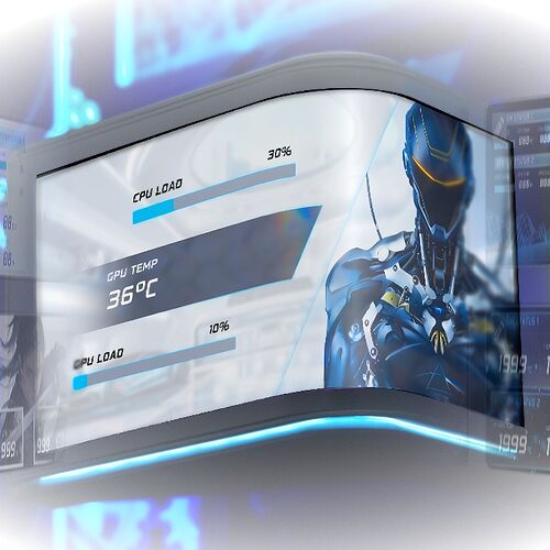 Lian Li Hydroshift II OLED Curved 360 Fanless Noir - 360 mm (image:3)