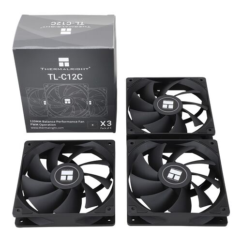 Thermalright TL-C12C (Pack de 3) - Noir - 120 mm