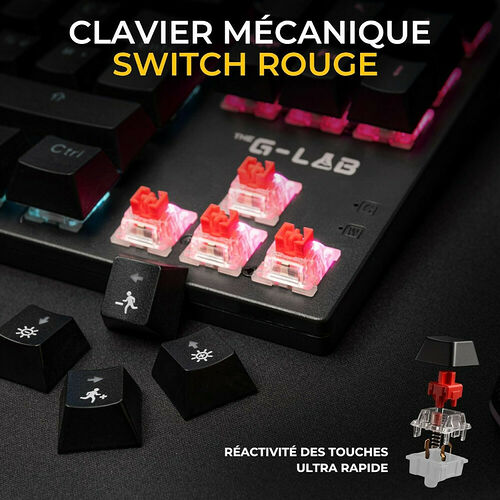 The G-Lab Combo Mercury EX (Noir) (AZERTY)