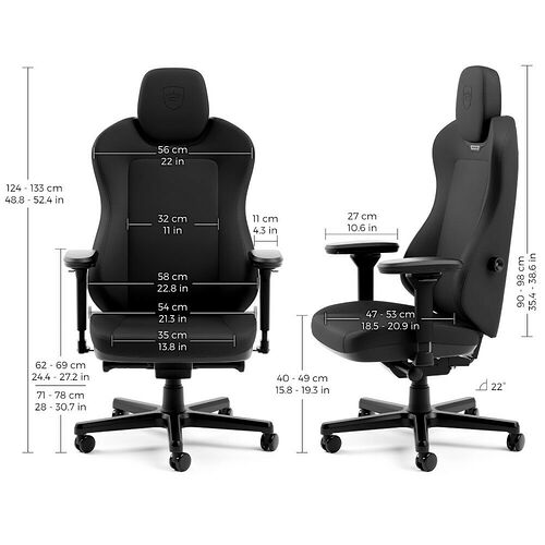 Noblechairs Aura - Black Edition