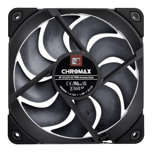 Noctua NF-A12x25 G2 PWM chromax.black - 120 mm