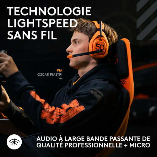 Logitech G A50 X - McLaren Racing Edition