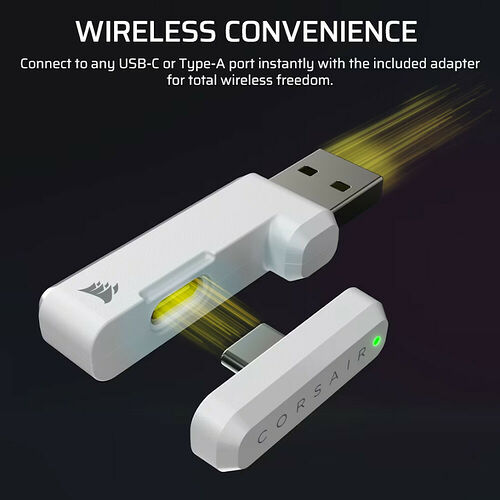 Corsair HS35 V3 Wireless (Blanc)