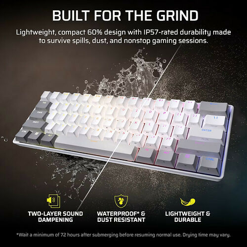 Corsair Clipper Pro Mini 60 (Blanc) (AZERTY)