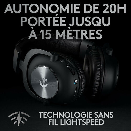 Logitech G PRO X Wireless + Repose casque