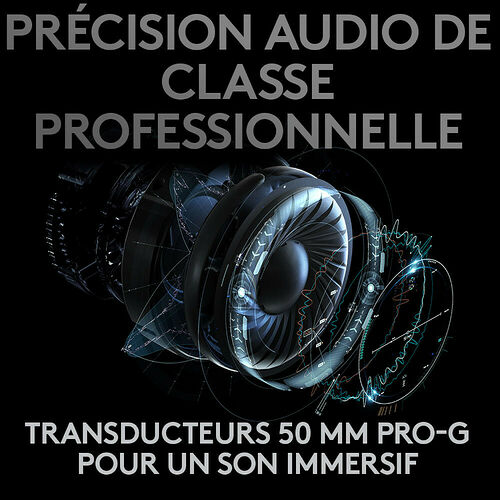 Logitech G PRO X Wireless + Repose casque