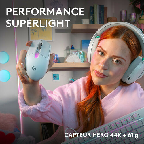 Logitech G305 X Superlight - Blanc