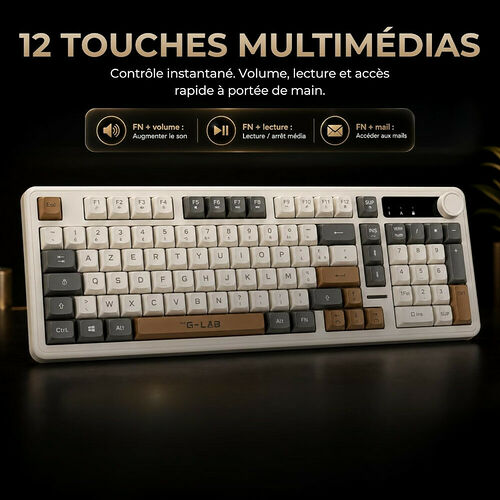 The G-Lab Keyz Caesium EX - Tricolore (AZERTY)