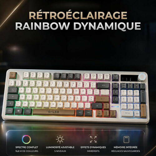 The G-Lab Keyz Caesium EX - Tricolore (AZERTY)