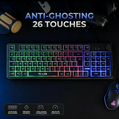 The G-Lab Keyz Caesium EX - Noir (AZERTY)