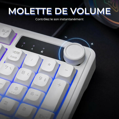 The G-Lab Keyz Caesium EX - Blanc (AZERTY)