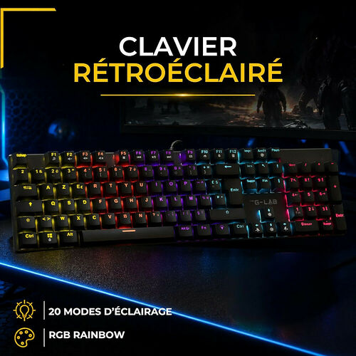The G-Lab Keyz Radium - Noir (AZERTY)