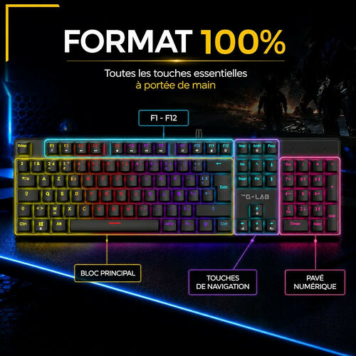 The G-Lab Keyz Radium - Noir (AZERTY)