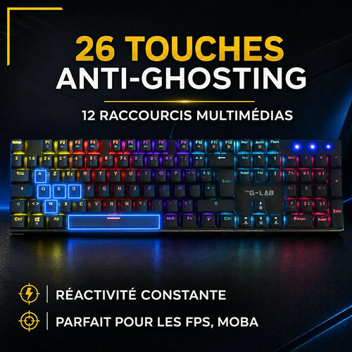 The G-Lab Keyz Radium - Noir (AZERTY)