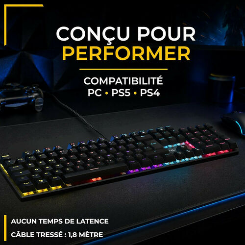 The G-Lab Keyz Radium - Noir (AZERTY)