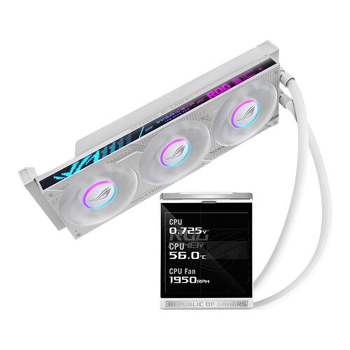 Asus ROG Strix LC IV 360 ARGB LCD Blanc - 360 mm