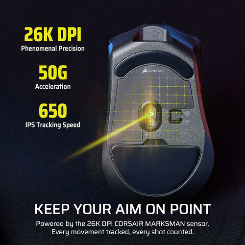 Corsair Harpoon V2 Wireless - Noir