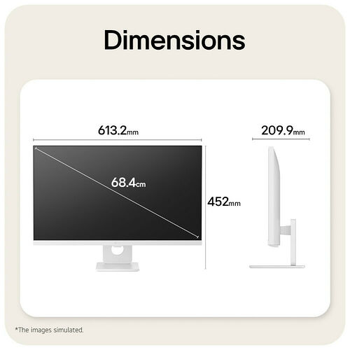 LG Smart Monitor 27U731SB-W