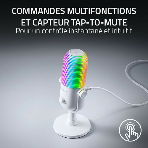 Razer Seiren V3 Chroma 32-Bit DSP - Blanc