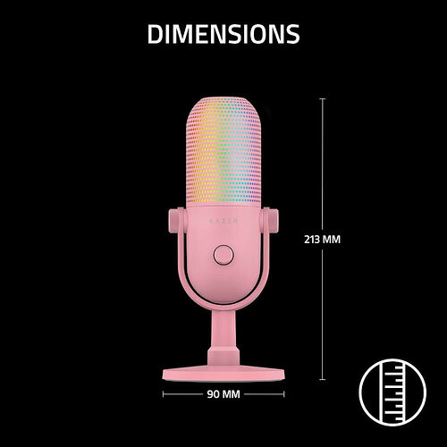 Razer Seiren V3 Chroma 32-Bit DSP - Quartz