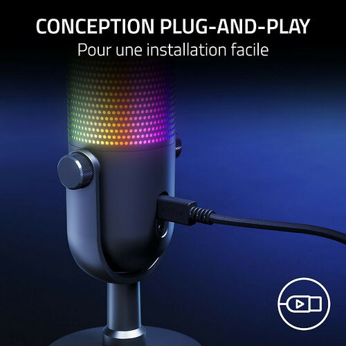 Razer Seiren V3 Chroma 32-Bit DSP - Quartz