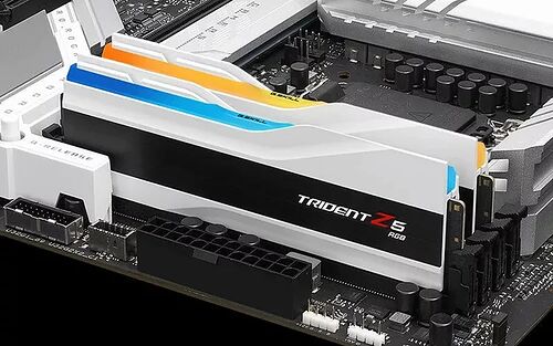 DDR5 G.Skill Trident Z5 Blanc RGB - 32 Go (2 x 16 Go) 6400 MHz - CAS 32