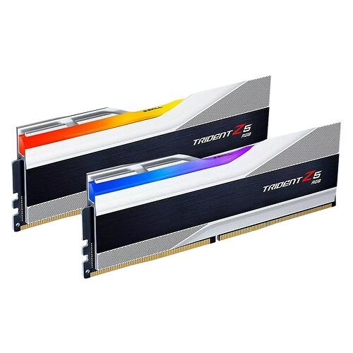 DDR5 G.Skill Trident Z5 RGB Argent - 32 Go (2 x 16 Go) 6000 MHz - CAS 32